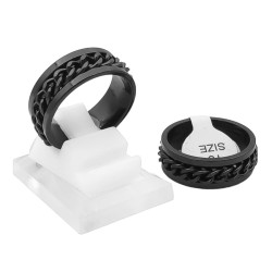 CURVA X6 ANILLOS NEGRO GIRATORIOS SURTIDOS 5 MODELOS ANILLO