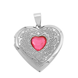 ROJO CRISTAL RELICARIO FLOR...