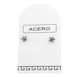 MEDIO BLISTER 3.5MM MINI ESTRELLA MINIATURA x6 PARES ACERO QUIRURGICO ARO