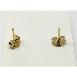 DORADO MEDIO BLISTER 6 PARES 3.5MM MINI ESTRELLA MINIATURA ARO