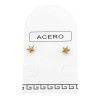 DORADO MEDIO BLISTER 6 PARES 3.5MM MINI ESTRELLA MINIATURA ARO