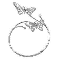 BRAZALETE MARIPOSAS CALADAS ABIERTO FANTASIA FINA PREMIUM