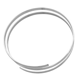 BRAZALETE LISO CINTA BOMBE ANGOSTA ABIERTO FANTASIA FINA PREMIUM