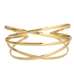 DORADO BRAZALETE CRUZADAS...