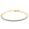 DORADO BRAZALETE A PURO STRASS ABIERTO FANTASIA FINA PREMIUM