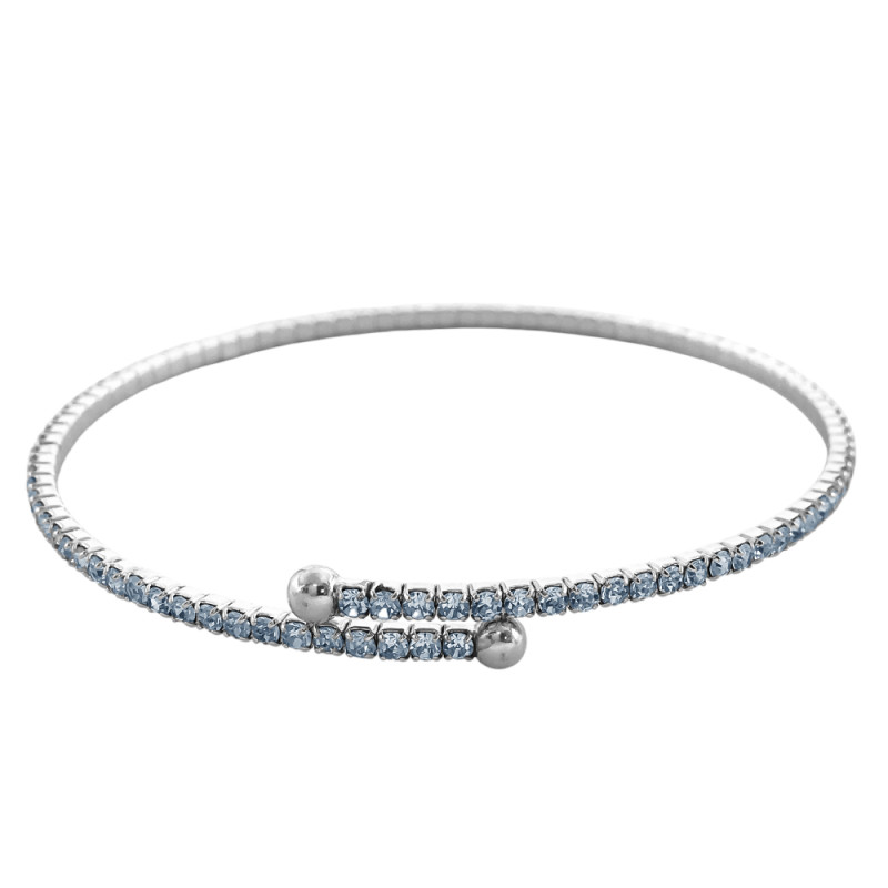 BRAZALETE A PURO STRASS ABIERTO FANTASIA FINA PREMIUM