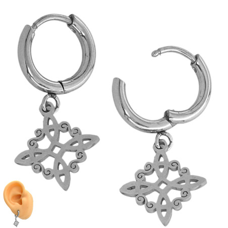 PAR BISAGRA 12MM C/ NUDO DE BRUJA CALADO ARO