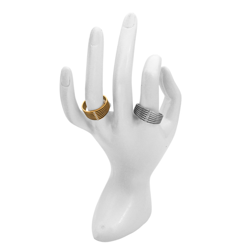 MANO BLANCA EXHIBIDOR DE ANILLOS