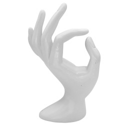 MANO BLANCA EXHIBIDOR DE ANILLOS