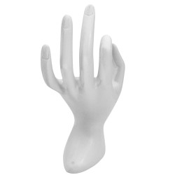 MANO BLANCA EXHIBIDOR DE ANILLOS