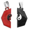 ROJO Y NEGRO YIN Y YANG IMANTADO C/ DROPS PARA COMPARTIR FANTASIA FINA DIJE