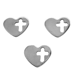 5 UNIDADES CORAZAON C/ CRUZ...