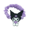 PACK X6 C:01(NEGRA) UNIDADES INFANTIL SCRUNCHIES ELASTICAS KUROMI COLITAS