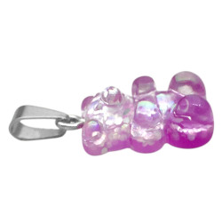 ROSA FUCSIA OSITO DIJE