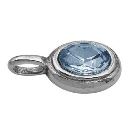 CRISTAL OVAL C/ CENTRO FACETADO DIJE