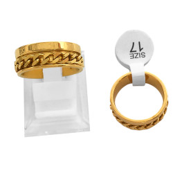 MEDIA CAJA X18 TRES COLORES C/ NRO. ROMANOS Y CADENA GIRATORIA ANILLO