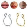 BLISTER X12 SURTIDAS EN COLOR FALSA ARGOLLA DE NARIZ PIERCING