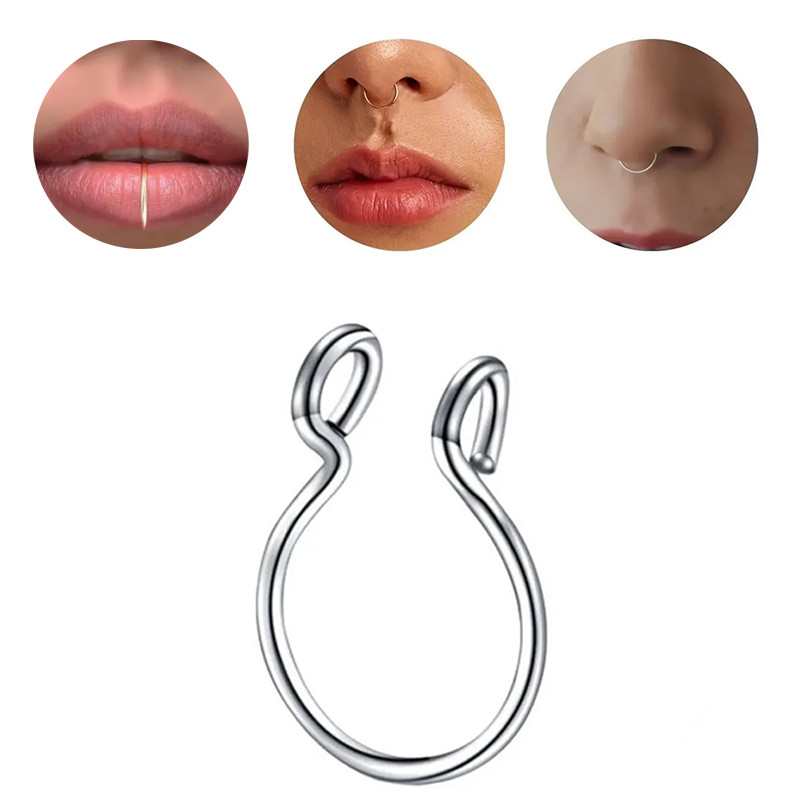 UNIDAD FALSA ARGOLLA DE NARIZ PIERCING