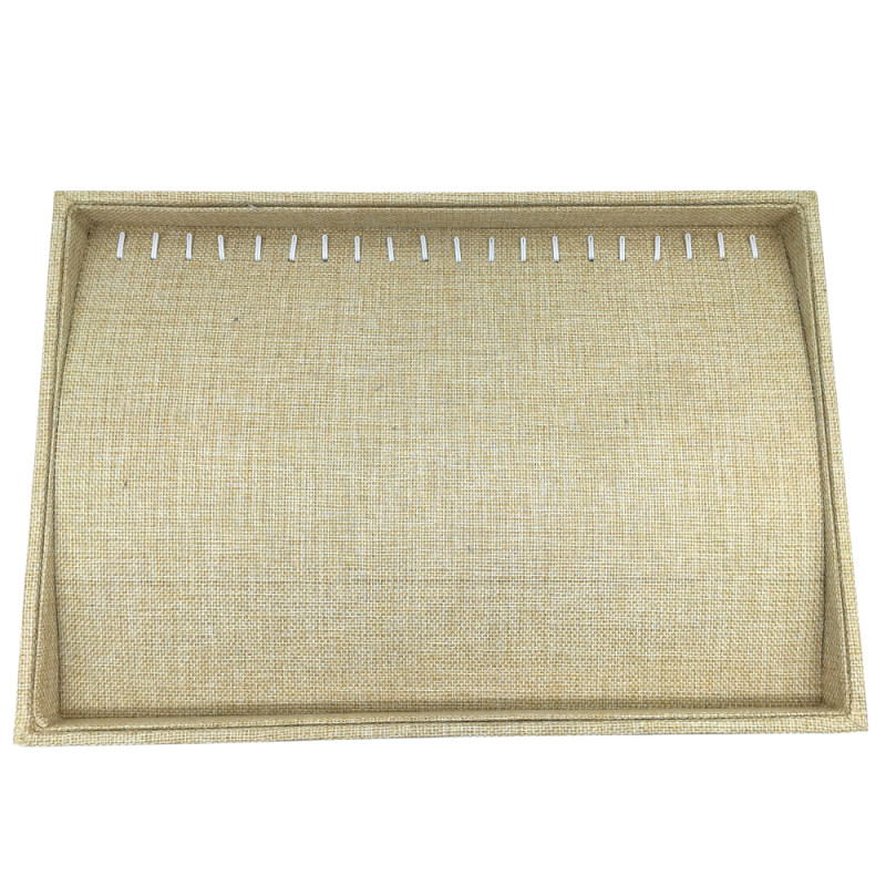 TELA RUSTICA BASE EXHIBIDOR PARA CADENAS Y PULSERAS