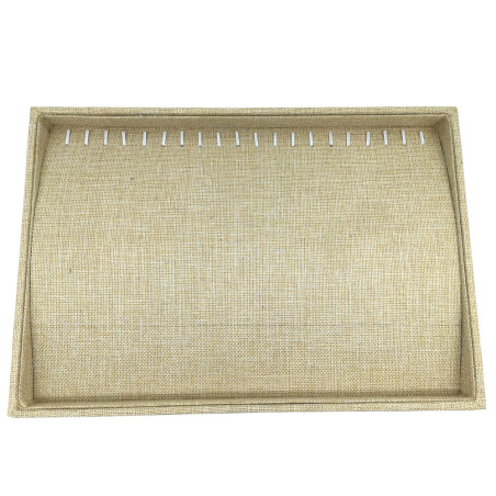 TELA RUSTICA BASE EXHIBIDOR PARA CADENAS Y PULSERAS