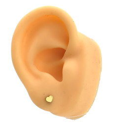 DORADO BLISTER X12 PARES RE SUPER MINI CORAZON MINIATURA ARO