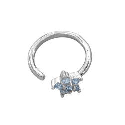 FLOR CINCO PETALOS Y CENTRO CUBIC UNIDAD SOLITARIOARO