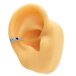 DOS ESTRELLAS UNA BRILLANTE Y OTRA NEGRA UNIDAD SOLITARIO CUFF BIDU ARO