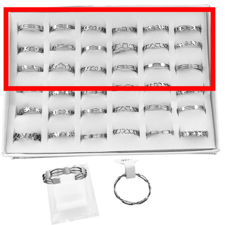 MEDIA CAJA X18 SURTIDOS VARIOS DISEÑOS C:932-1 ANILLO