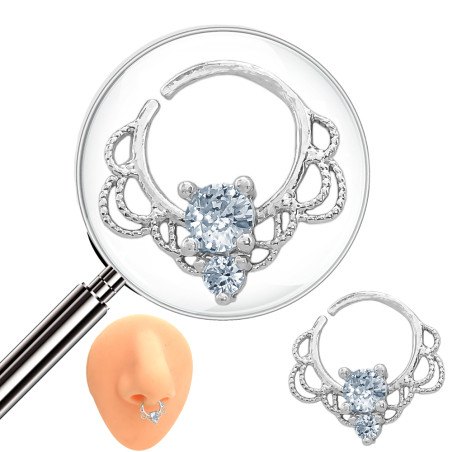 SEPTUM CANASTITA C/ CUBIC PIERCING