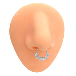 SEPTUM SEIS TRIANGULOS INVERTIDOS C/ CUBIC PIERCING