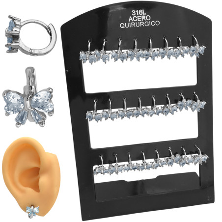 BLISTER X12 PARES MOÑOS C/ CUBIC EN BISAGRA 12MM AROS