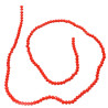2MM ROJO CORAL PLENO CUENTA FACETADA PERFORADA VIDRIO TIRA