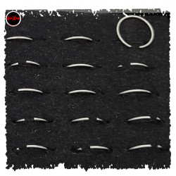 BLISTER x40 ARGOLLITA 8MM PLATEADA NOSTRIL PIERCING