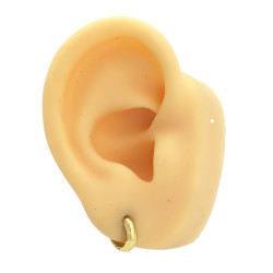 DORADO TRES PARES 3MM HUECA BISAGRA BOMBE LIVIANA 1 POR MEDIDA 11-13-16MM ARO