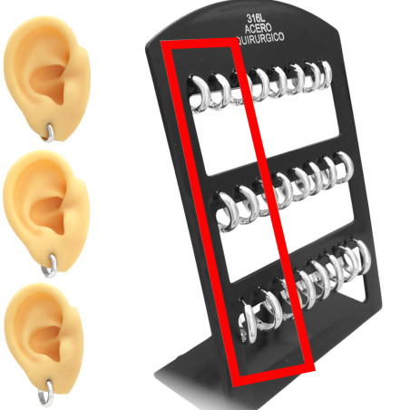 TRES PARES 3MM HUECA BISAGRA BOMBE LIVIANA 1 POR MEDIDA 11-13-16MM ARO