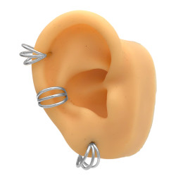 TRIPLE LISOS UNIDOS ARGOLLITA CLICKER UNIDAD SOLITARIO ARO