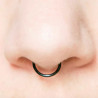 NEGRO UNIDAD 10MM FALSA ARGOLLITA FINA DE NARIZ PIERCING
