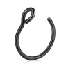 NEGRO UNIDAD 8MM FALSA ARGOLLITA FINA DE NARIZ PIERCING
