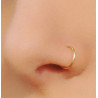 DORADO UNIDAD 10MM FALSA ARGOLLITA FINA DE NARIZ PIERCING