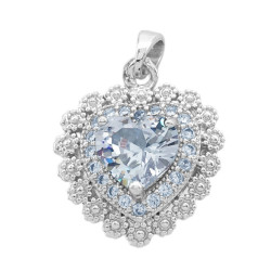 DIJES CORAZON CRISTAL Y ESPADA C/ ROJO TODO C/ CUBIC PARA COMPARTIR DIJE