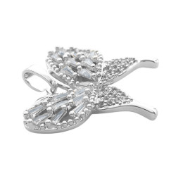 PREMIUM MARIPOSA REDONDEADA CON LLUVIA DE CUBIC Y RECTANGULARES DIJE