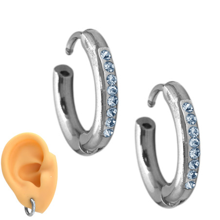 12MM INTERIOR C/ LINEA DE STRASS FRENTE FINA 2MM PAR BISAGRA ARO