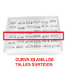 CURVA 6 ANILLOS (TALLES 16-17-18-18-19-20) TODO CORAZONES CHICOS INVERTIDOS PLANA ANILLO