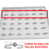 CURVA X6 ANILLOS CHICO BRILLANTE FLEJE REDONDO CUBIC ZIRCON ANILLO