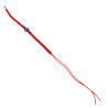 HILO ROJO C/ OJO TURCO Y 2 BOLITAS NEGRAS ANCHO 4MM-25CM REGULABLE PULSERA / TOBILLERA