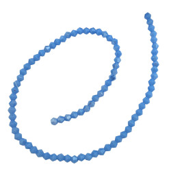 4MM CONO AZUL LAVANDA PLENO FACETADO PERFORADO VIDRIO TIRA