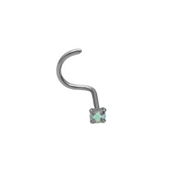 UNIDAD TORNASOLADO NOSTRIL CURVO NARIZ STRASS ENGARZADO PIERCING