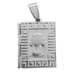 RELICARIO LIBRO COPA REDONDEADA ARBOL DIJE