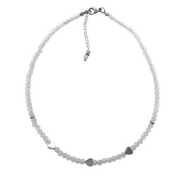 CRISTAL AB CORAZONES REGULABLE 37+6CM TIPO CHOKER GARGANTILLA COLLAR