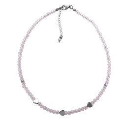 ROSA AB CORAZONES REGULABLE 37+6CM TIPO CHOKER GARGANTILLA COLLAR